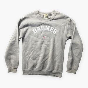 Gildan Men's Grey and Brown Sweatshirt
